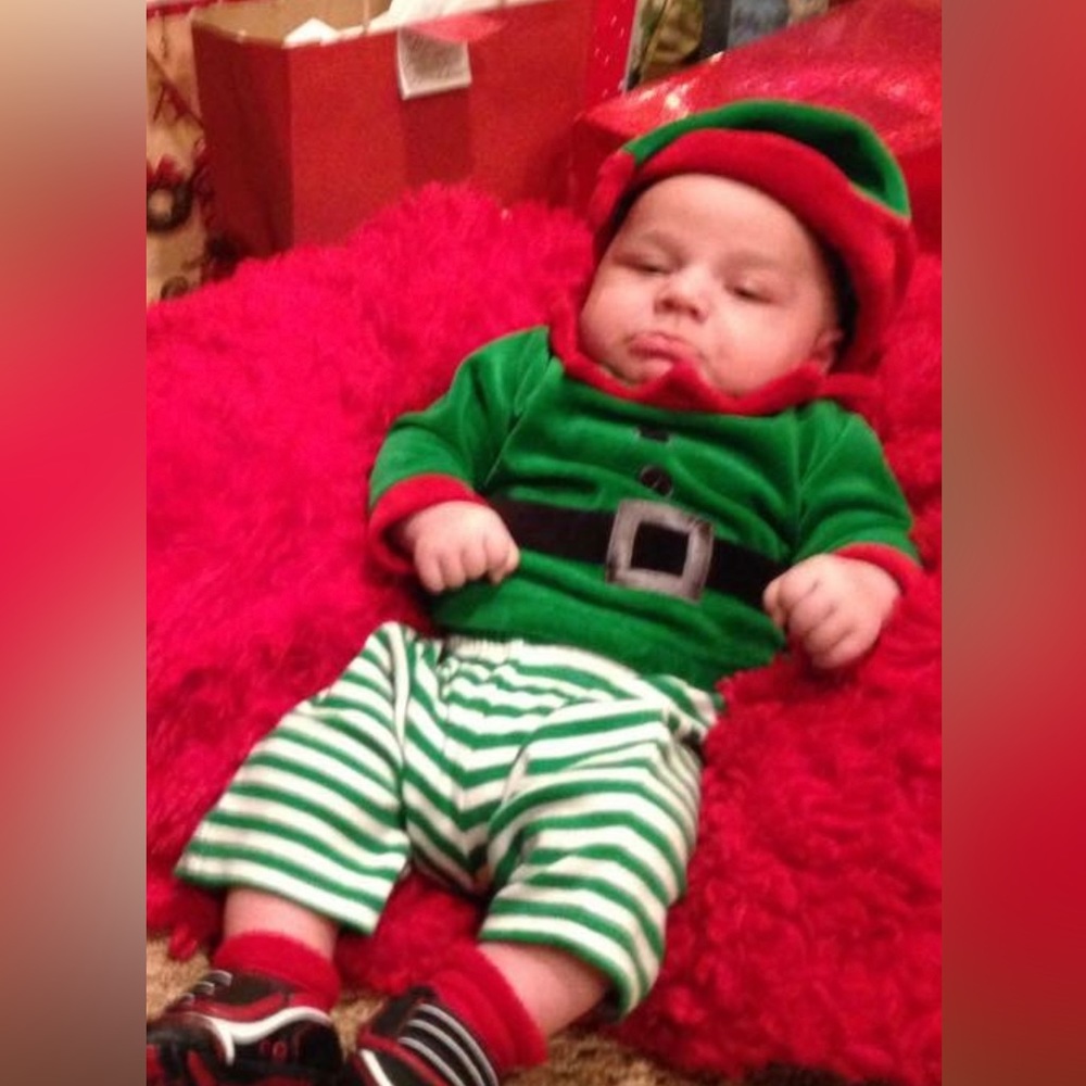 Infant Elf Top, pants and Hat 0-3 month